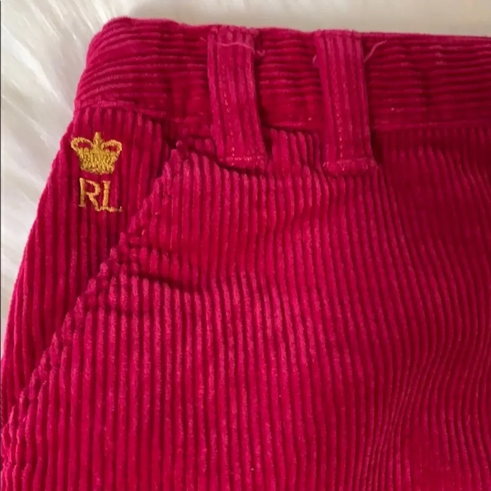 Ralph Lauren 4/4T Fuschia Corduroy Mini Skirt